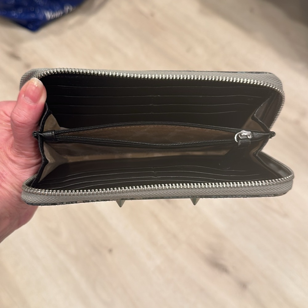 Vintage Python Theme W Rivets Long Zippy Wallet - image 3